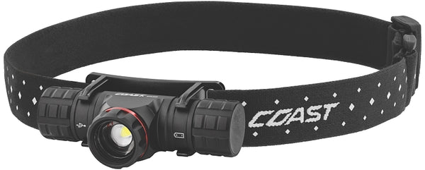Coast XPH30R 1500 Lumen USB-C Rechargeable Dual Power Headlamp with Twist Focus Beam and Magnetic Base