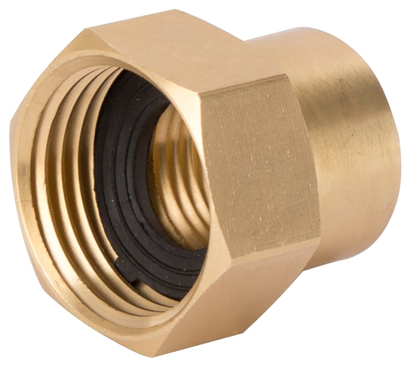 CONNECTOR BRASS 1/2NPTX3/4NH