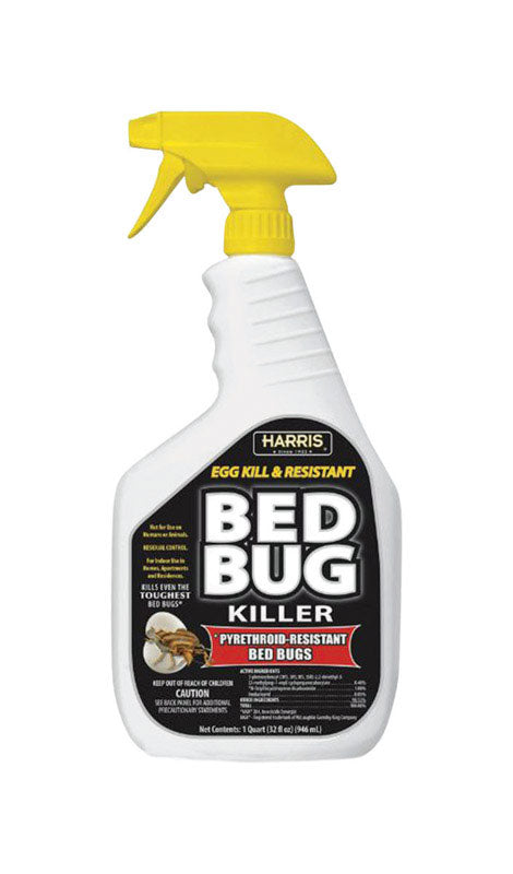 HARRIS White Label Bed Bug Killer, Liquid Spray with Odorless and Non-Staining Extended Residual Kill Formula (32oz)