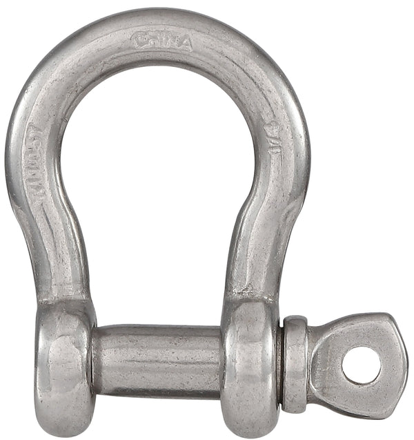 National Hardware 1/4" SS Anchor Shackle - Quantity 1 N100-278