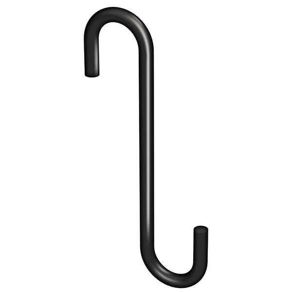 National Hardware N275-514 Modern S Hook Small, 4-3/4", Black