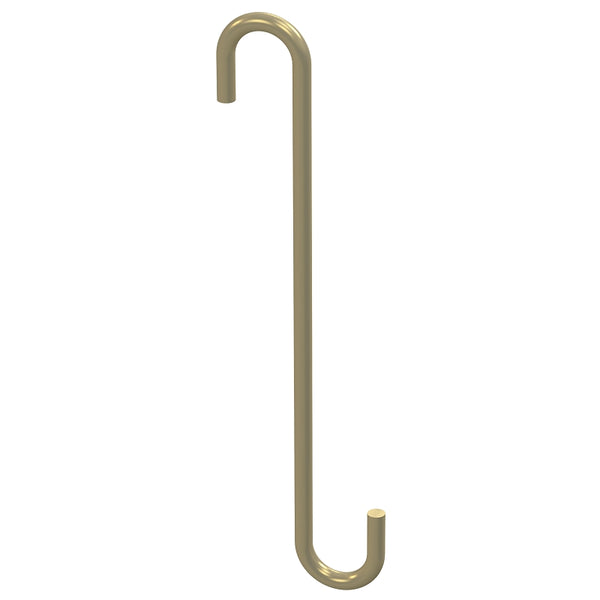 National Hardware N275-518 Modern Large S Hook, 8", Brushed Gold