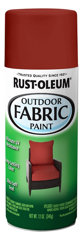 Rust-Oleum Outdoor Fabric Spray Paint, 12 oz, Chili Red (Pack of 1) 379554