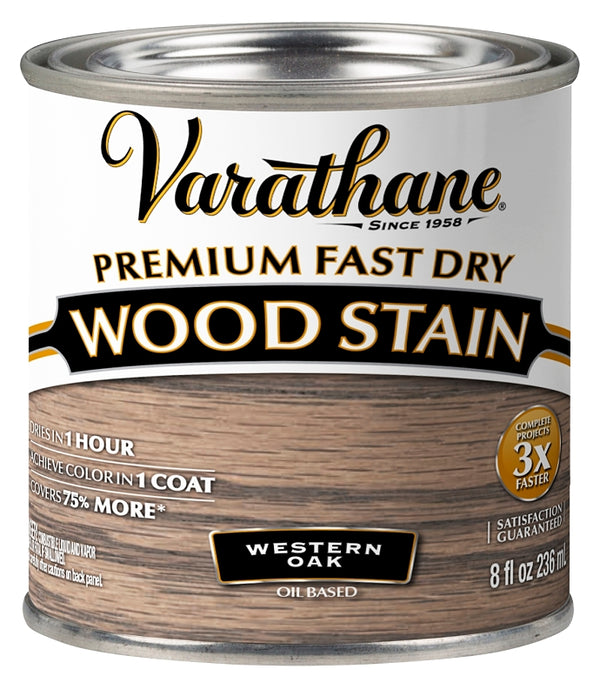 Rust-Oleum Varathane Premium Fast Dry Western Oak Wood Stain Half Pint 370870