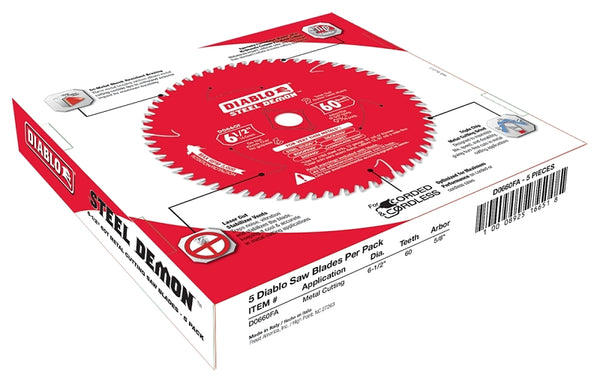 Freud-Diablo 6-1/2 X 60 Ferrous Thin Gauge D0660FA