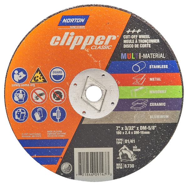 NORTON CLIPPER 70184609147 Wheel Saw T1 7IN