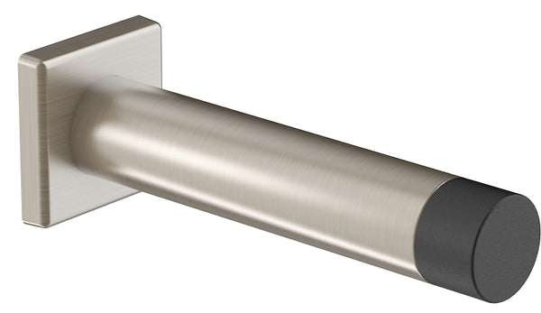 National Hardware N830-527 Reed Door Stop, 3", Satin Nickel with Matte Black Tip