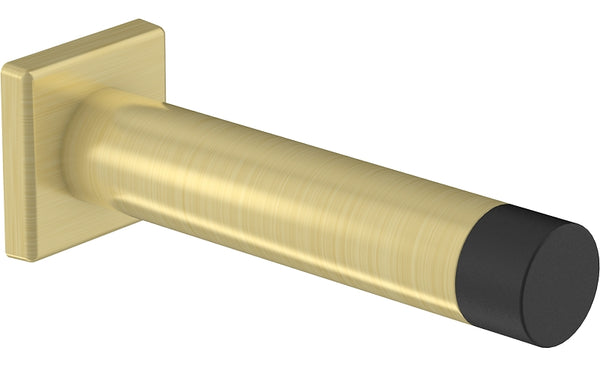 National Hardware N830-528 Reed Door Stop, 3", Brushed Gold with Matte Black Tip