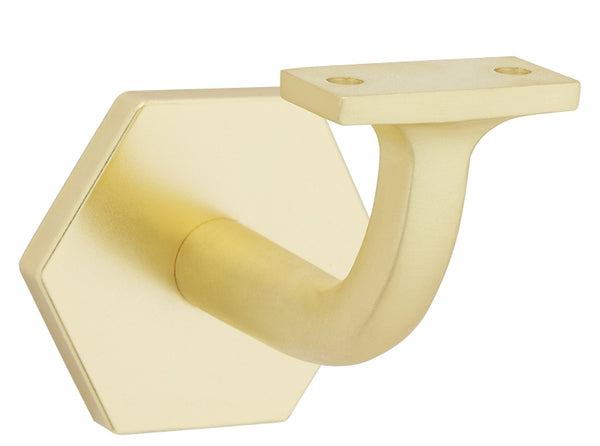 National Hardware N830-534 Powell Handrail Bracket, Brushed Gold