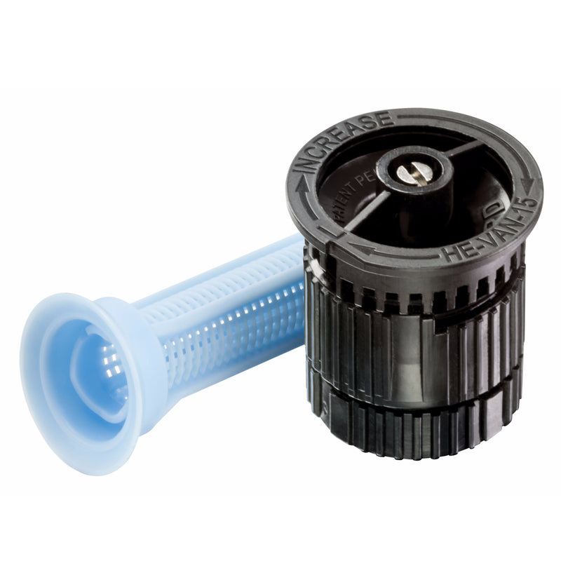 Rain Bird HEVAN15 High-Efficiency Spray Nozzle, 0° - 360° Adjustable Pattern,Black, 12' - 15' Spray Distance,Blacks