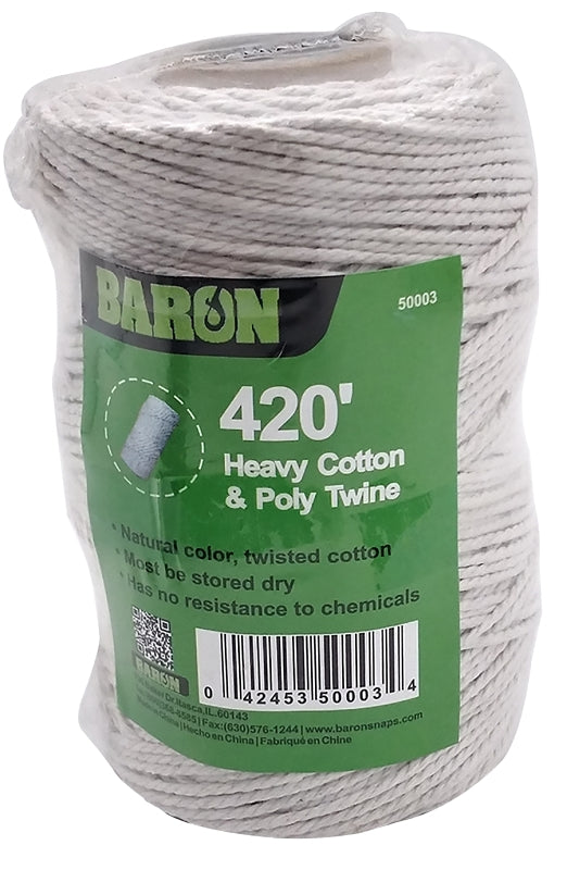 Baron 50003 Twine, 420 Feet, Cotton