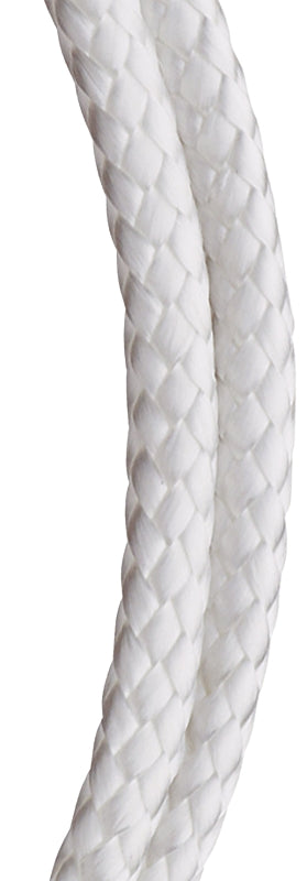 Baron 52306 Diamond Braided Rope, Nylon, White