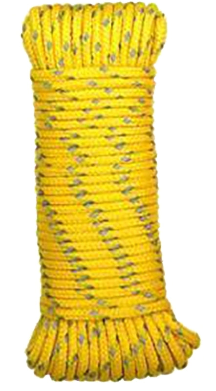 BARON MFG Rope REFLEC Yellow 5/32INX50FT 63515
