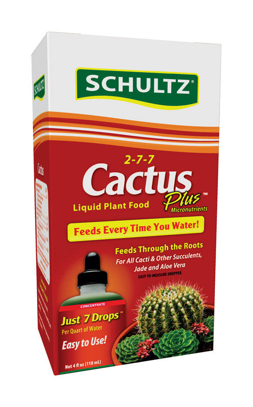 Schultz Cactus Plus Liquid Plant Food 2-7-7, 4 oz - SPF44300
