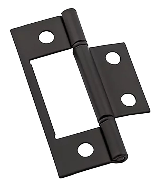 National Hardware 3 in. L Oil Rubbed Bronze Door Hinge 2 pk N830-434