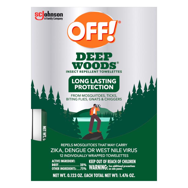 OFF! Deep Woods Towelettes, 12 CT (Pack - 1)