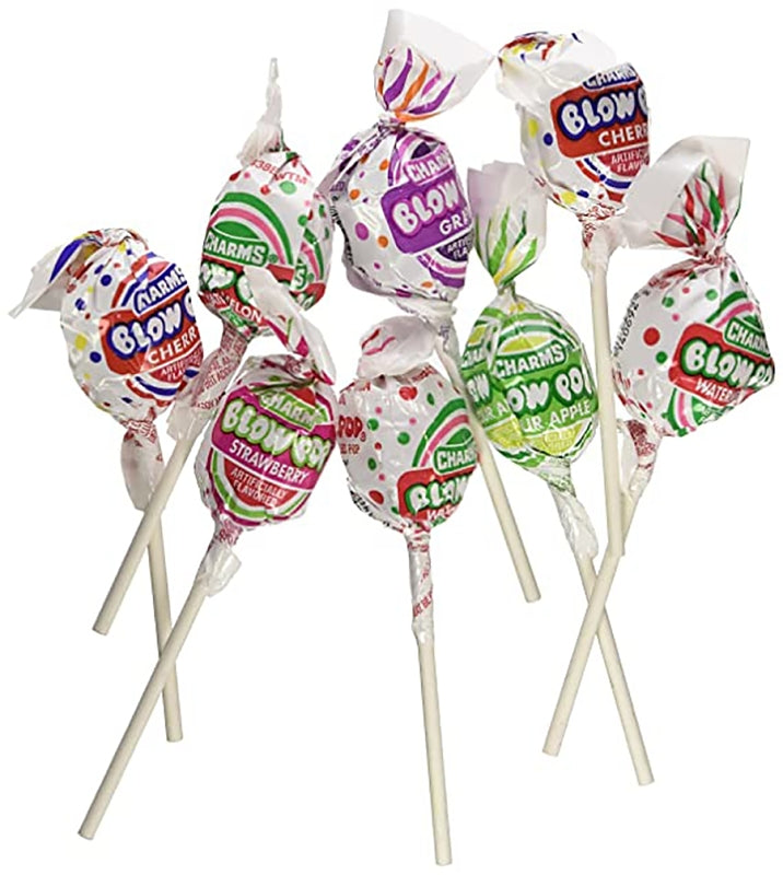 Charms Blow Pops, Assorted Flavors, 100-Count, 4lb 1oz Box