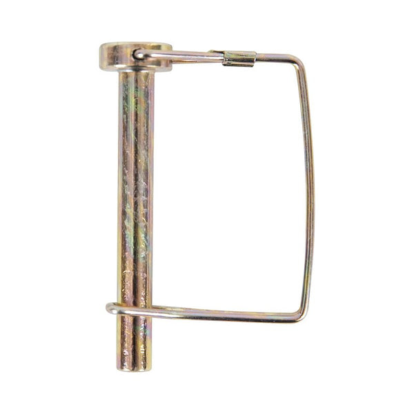Koch Industries 4021563 PTO Locking Pin with Square Wire Retainer, 5/16 x 2-1/4-Inch, Yellow Zinc Plated