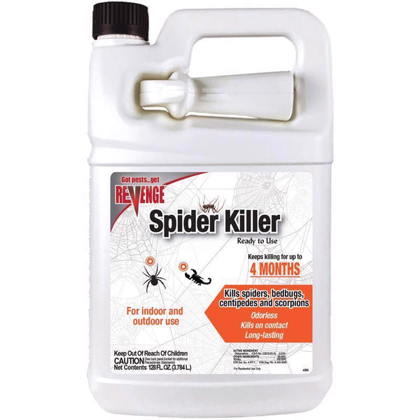 Bonide Revenge Spider Killer, 128 oz Ready-to-Use Spray, Long Lasting Odorless for Formula for Indoors and Outdoors 4686