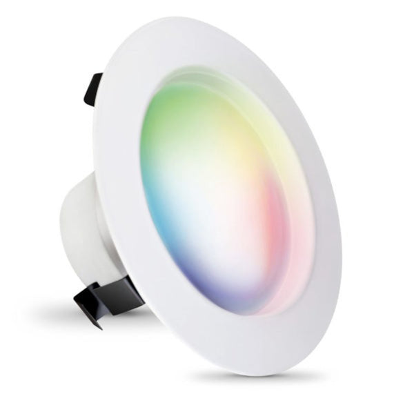 Feit Electric 4 Inch Smart Recessed Light, Color Changing and Tunable White, 2.4GHz WiFi Retrofit LED Downlight E26 Base, No Hub, Works with Alexa and Google, Dimmable 50W Equi, CRI90, LEDR4/RGBW/AG