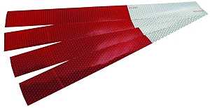 Peterson 2.63 in. W x 0.06 in. L Red Reflective Strip Tape 4 pc.