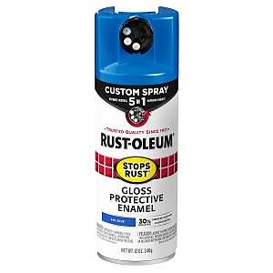 Rust-Oleum 376896 Stops Rust Custom Spray 5-in-1 Spray Paint, 12 oz, Gloss Sail Blue, (Pack of 1)