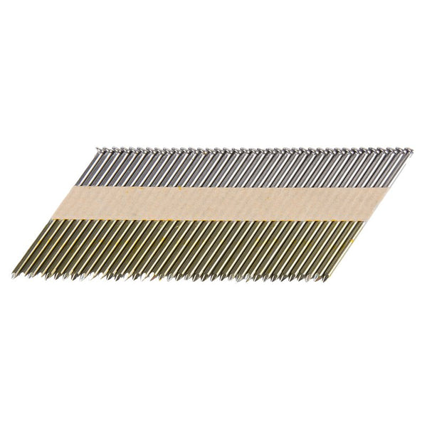 Metabo HPT Framing Nails | 3-in x 0.131-in | 30 Degree | Clipped Head | Bright | Smooth | Collated | 2500-Per Box | 15109HPT