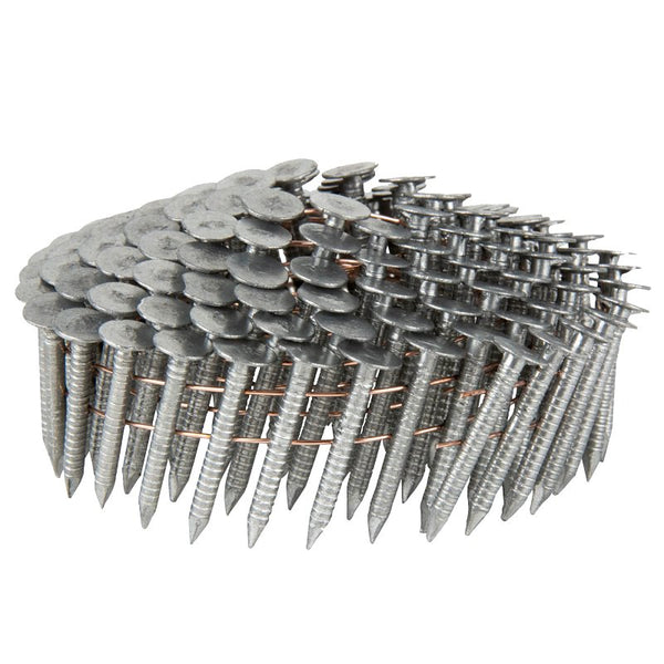Metabo HPT 12131HPT High Wire Coil Roofing Nails, 1-1/4" x .120", Electro-Galvanized, Ring Shank, Fits Hitachi Power Tools/Metabo HPT NV45AB2 Roofing Nailers | 7,200 Pack