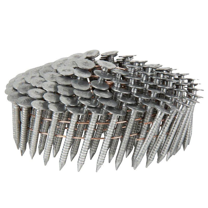 Metabo HPT 12131HPT High Wire Coil Roofing Nails, 1-1/4" x .120", Electro-Galvanized, Ring Shank, Fits Hitachi Power Tools/Metabo HPT NV45AB2 Roofing Nailers | 7,200 Pack