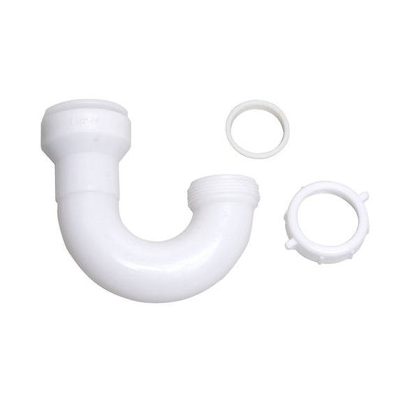 Plumb Pak Keeney 10400IPK Insta-Plumb Fit J Bend 1-1/2 in. -Push to Install and Press to Release, No Size, White