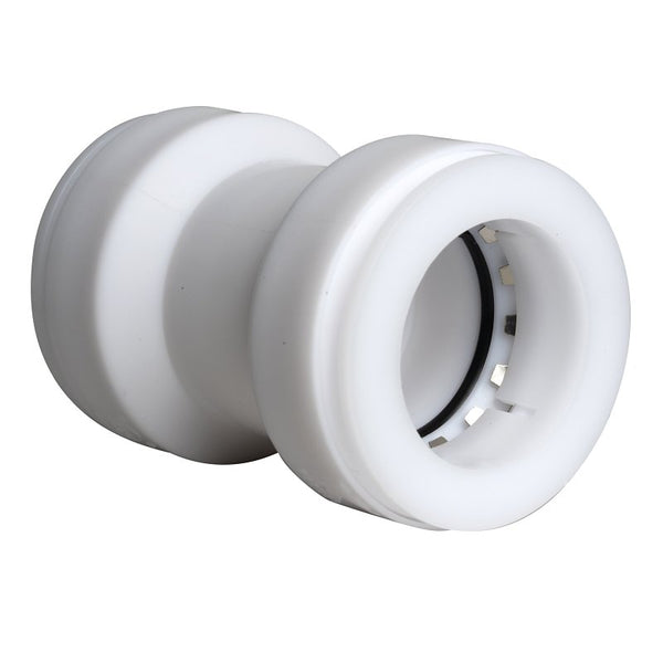 Keeney Insta-Plumb 1-1/2 in. Straight Tubing Coupling - Push Fit System, White 46IPK