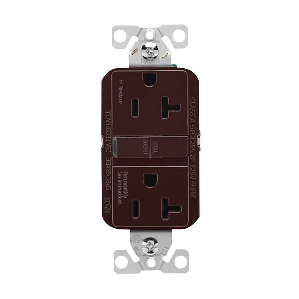Eaton GF20B GFCI Receptacle, Brown