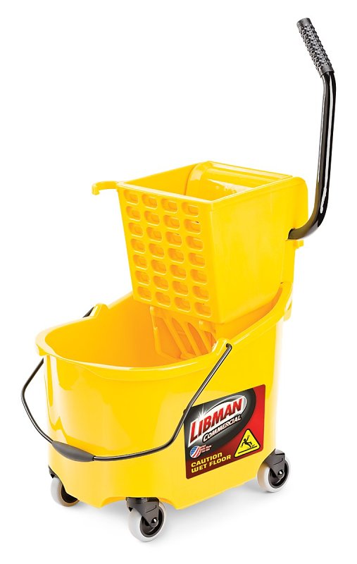 Libman 934 Bucket and Wringer with Easy-Read Fill Lines, 26 Quart