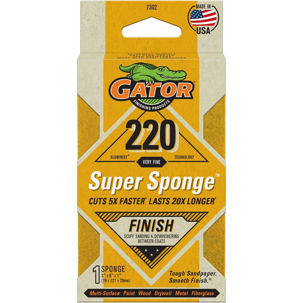 ALI INDUSTRIES 7302 Sanding Sponges, 3" x 5" x 1"