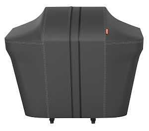 Coleman Revolution Heavy-Duty Cover for 3 and 4-Burner BBQ Grills, Weather-Resistant Polyester Grill Cover for Gas Grills with Handles, Ventilation, and Hook and Loop Closure Straps in Black