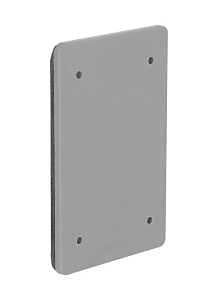 Hubbell-Bell PBC100GY Weatherproof Nonmetallic Device Cover, Blank, 1-Gang, Gray