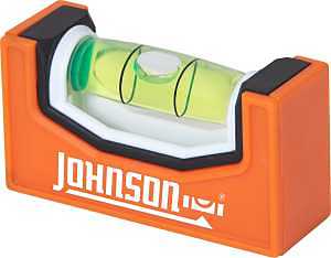 Johnson Level & Tool 1721P Magnetic Pocket Level, Easy Readability, Compact, Orange, 1 Level