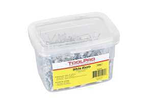 ToolPro Pop Rivets for Ceilings, 1/8" (500, White)