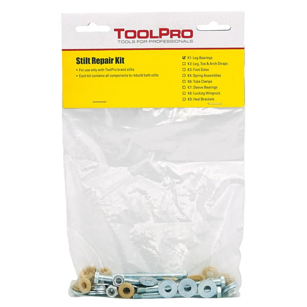 ToolPro Leg Bearing Replacement Kit for Stilts - Compatible with All ToolPro Stilts, Easy On-Site Replacement & Installation TP02451