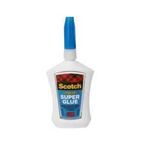 Scotch Super Glue Liquid with Precision Applicator – Fast-Drying, Clear Adhesive for Plastic, Metal, Ceramic, Wood, and More, 0.14 oz, Pack of 2