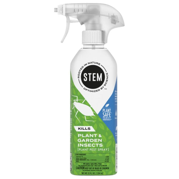 STEM Insect Spray for Indoor and Outdoor Plants, Kills Garden Insects, Plant Safe: Water Based, Botanical Insecticide, 12 oz 03767