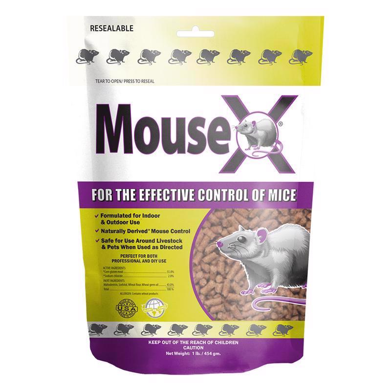 MouseX 1lb Bag, All-Natural Poison Free Humane Rat and Mouse - EcoClear Products