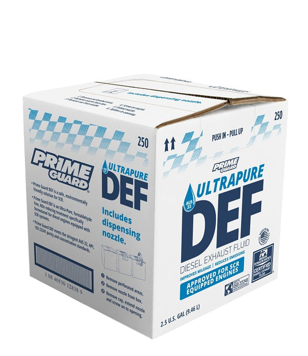 Prime Guard DEF Diesel Exhaust Fluid, 2.5 Gallon Box PRIM00250