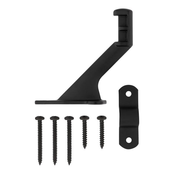 National Hardware 2 Piece Handrail Bracket - Matte Black 1420 N830-594