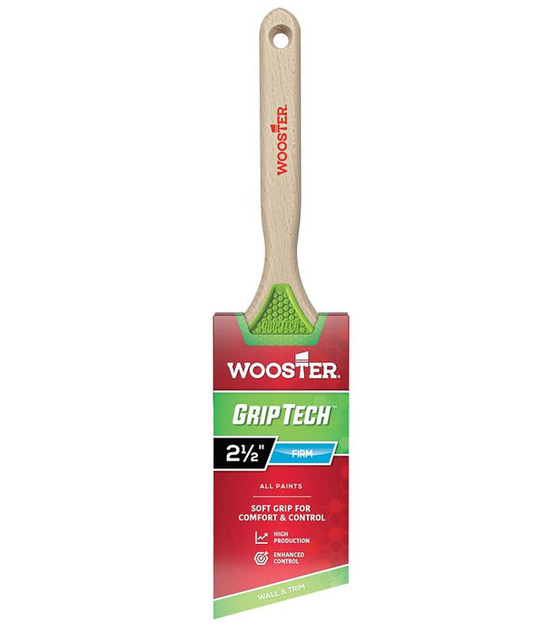 Wooster 5401-2 1/2 GripTech Paintbrush, Green 5401-2.5