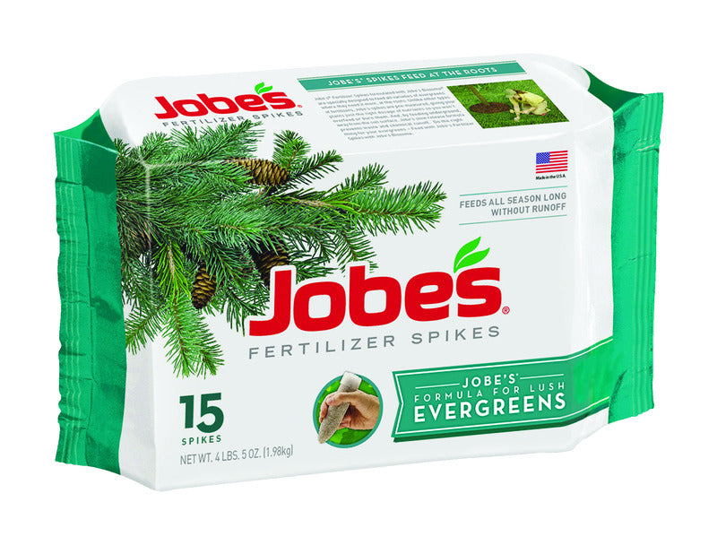 Easy Gardener Jobes 01611 Evergreen Fertilizer Spikes 13-3-4 15 Pack