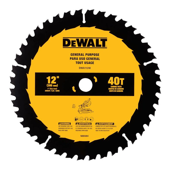 DEWALT 12 in. 40T General Purpose Saw Blade (DWA11240)