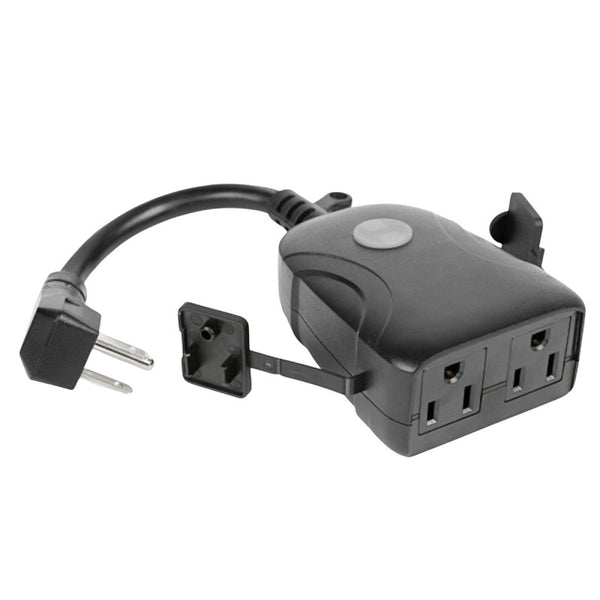 Feit Electric 120V 15A Smart Wifi Enabled Dual Outlet Wall Plug Plug/Wifi/Wp