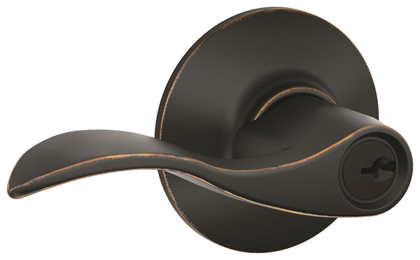 Schlage F51VACC716 F51A V Acc 716 Accent Entry Lever, Aged Bronze