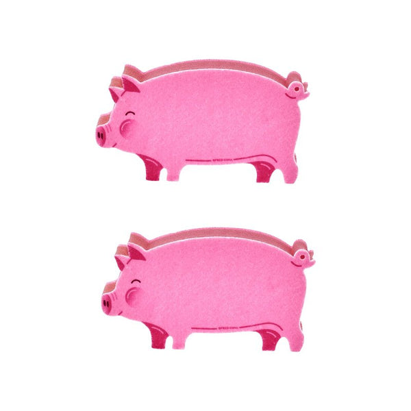 Genuine Fred, Pigsty, Kitchen Sponges, Set of 2, Pink (5286340)
